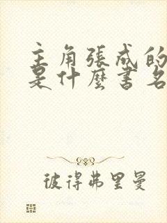 主角张成的小说是什么书名