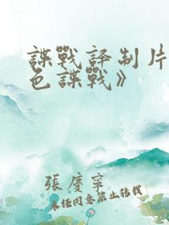 谍战译制片《赤色谍战》