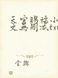 天官赐福小说全文无删减txt下载