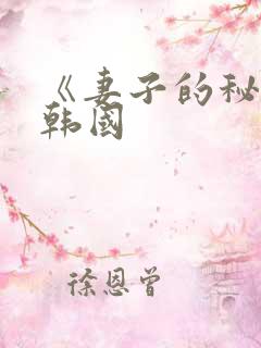 《妻子的秘密》韩国