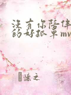 没有你陪伴我真的好孤单mv