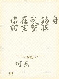 你在我的身边歌词完整版