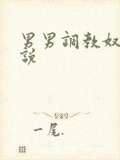 男男调教奴隶小说