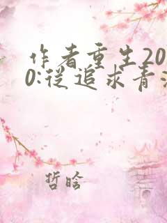 作者重生2000:从追求青涩校花同桌开始小说