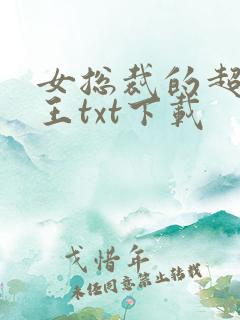 女总裁的超级兵王txt下载