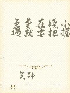 免费在线小说相遇就要把握全本阅读