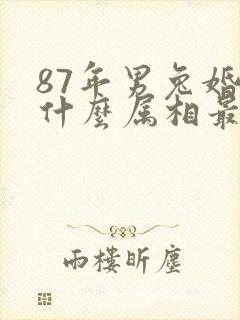 87年男兔婚配什么属相最佳