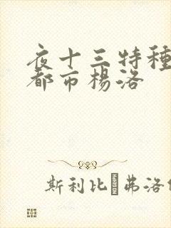 夜十三特种兵在都市杨洛