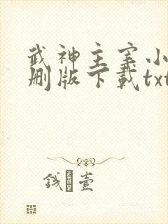 武神主宰小说未删版下载txt