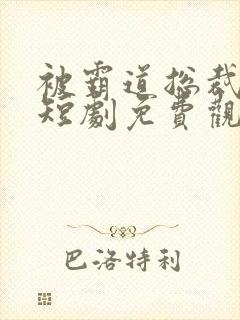 被霸道总裁宠坏短剧免费观看