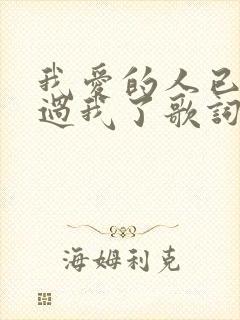 我爱的人已经爱过我了歌词