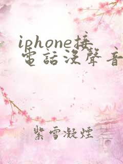 iphone接电话没声音免提有声音