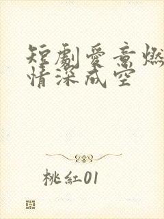 短剧爱意燃尽,情深成空