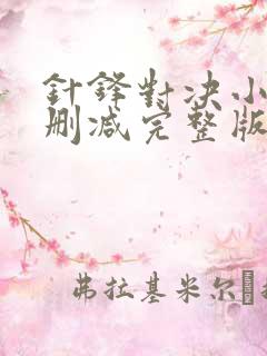 针锋对决小说未删减完整版免费阅读