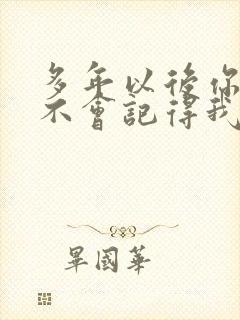 多年以后你还会不会记得我是什么歌