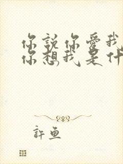 你说你爱我你说你想我是什么歌