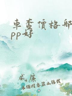 车查价格哪个app好