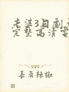 老婆3日剧免费完整高清电视在线观看