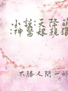 小说:天降萌宝:神医娘亲狠嚣张