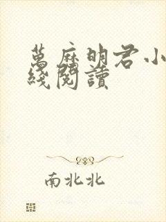 万历明君小说在线阅读