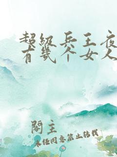 超级兵王夜风武有几个女人