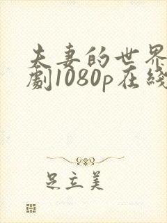 夫妻的世界电视剧1080p在线观看