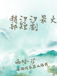 赵汐汐最火的十部短剧