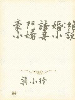 豪门诱婚:绝宠小娇妻小说