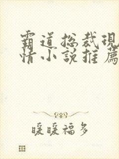 霸道总裁现代言情小说推荐