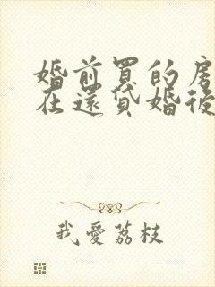 婚前买的房子还在还贷婚后算共同财产吗