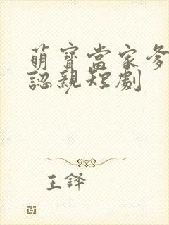 萌宝当家爹地请认亲短剧