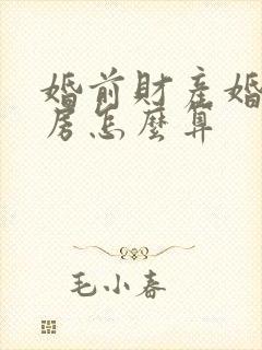 婚前财产婚后买房怎么算