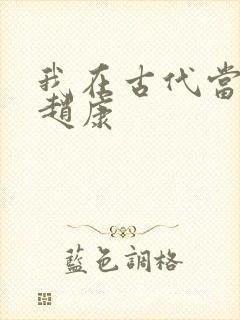 我在古代当王爷赵康