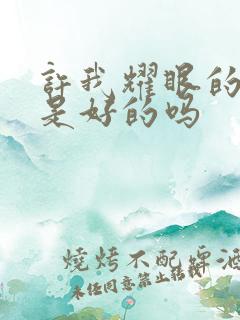 许我耀眼的结局是好的吗