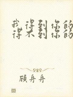 我得到你的人却得不到你的心歌曲