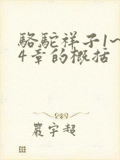 骆驼祥子1~24章的概括