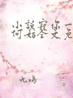 小说宠你一世又何妨全文免费阅读