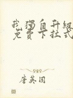 我独自升级动漫免费下拉式第二季