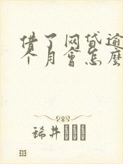 借了网贷逾期一个月会怎么样