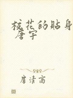 校花的贴身高手 唐宇