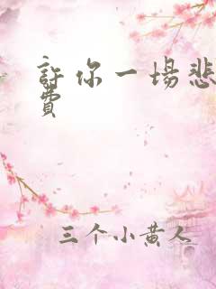 许你一场悲欢免费