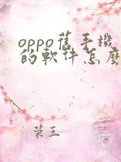 oppo旧手机的软件怎么导入新手机