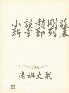 小说赵刚苏柔最新章节列表