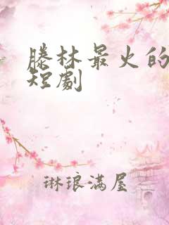 滕林最火的十部短剧