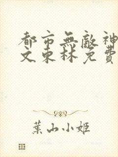 都市无敌神医徐文东林免费阅读