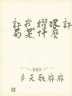 许我耀眼许妍结局是什么