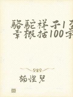 骆驼祥子1至3章概括100字