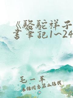 《骆驼祥子》读书笔记1~24章