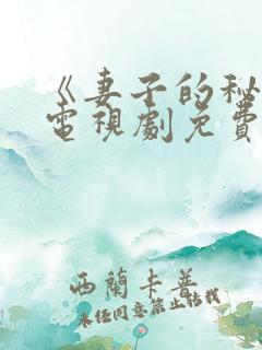 《妻子的秘密》电视剧免费观看