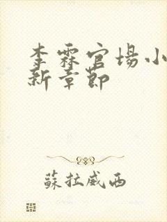 李霖官场小说最新章节